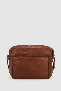 Lu Leather Camera Crossbody Bag
