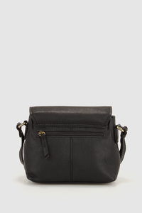 Lu Leather Flapover Bag