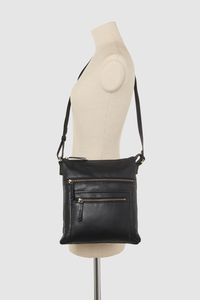 Lu Leather Slim Crossbody Bag