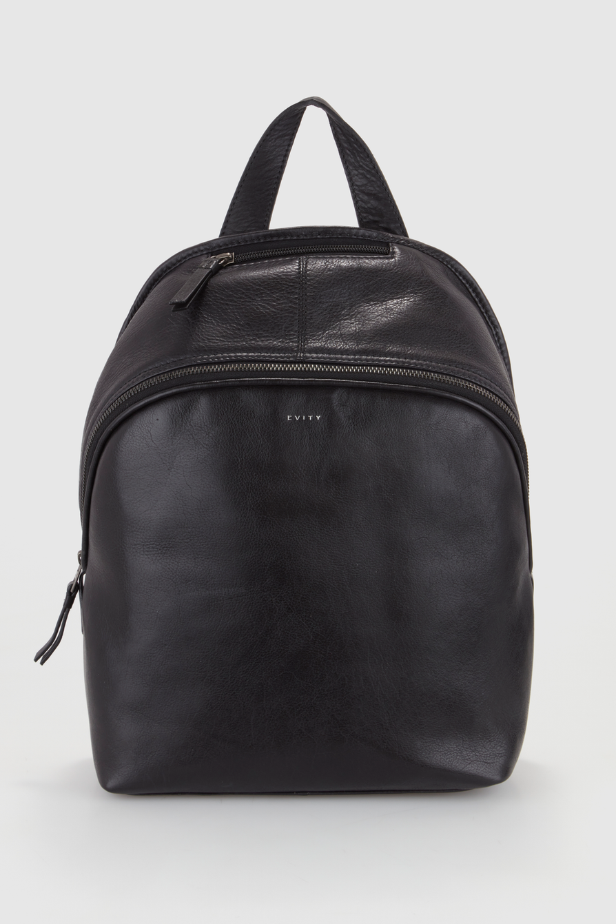 Leather sales backpack strandbags